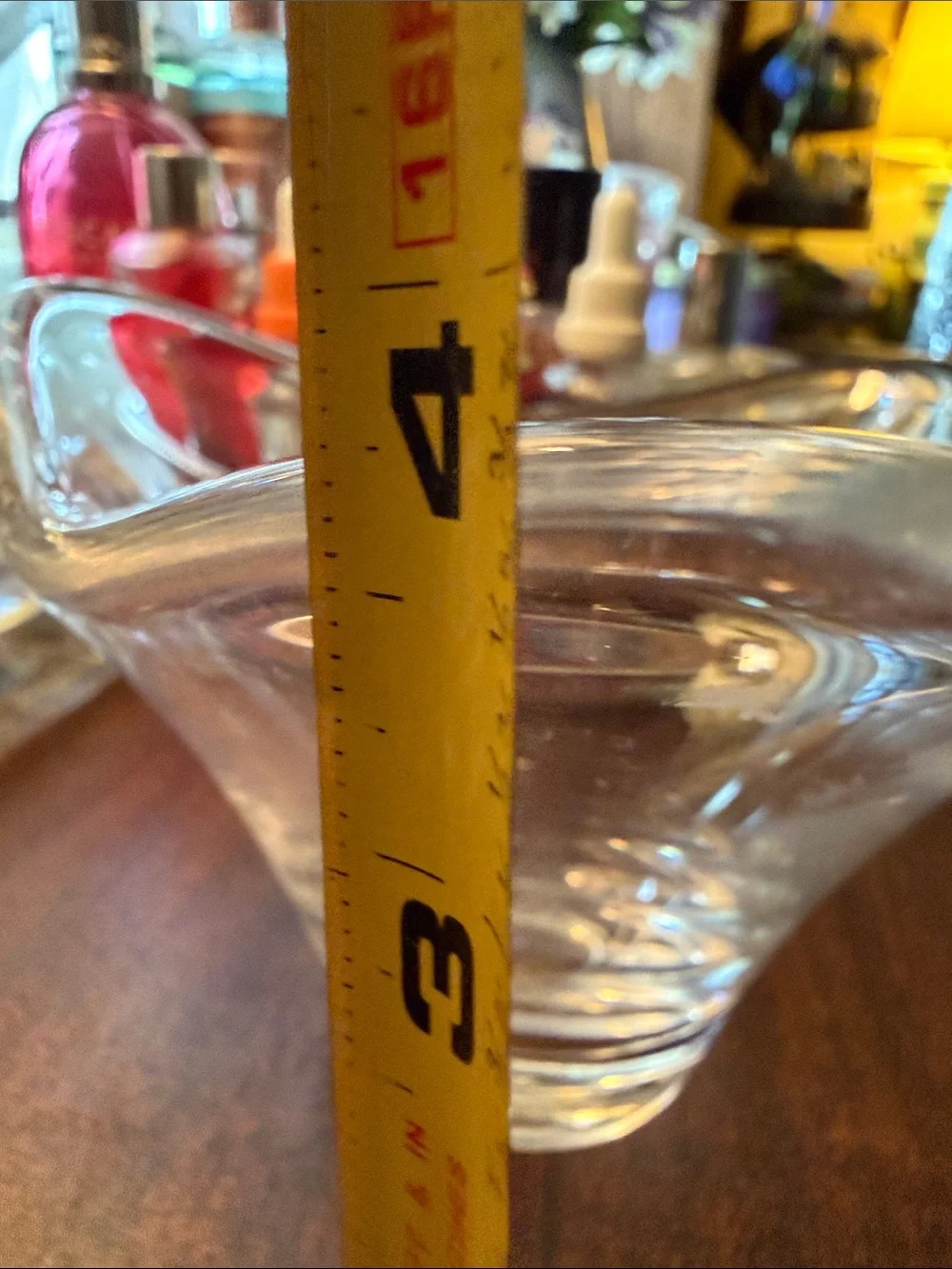 Appears to be Baldwin atomic triangle crystal dish,